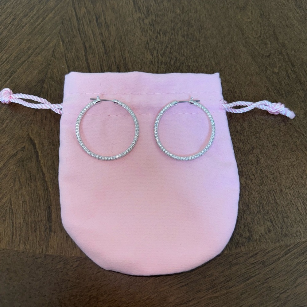 Swarovski Crystal Hoops + Crystal Stud Set